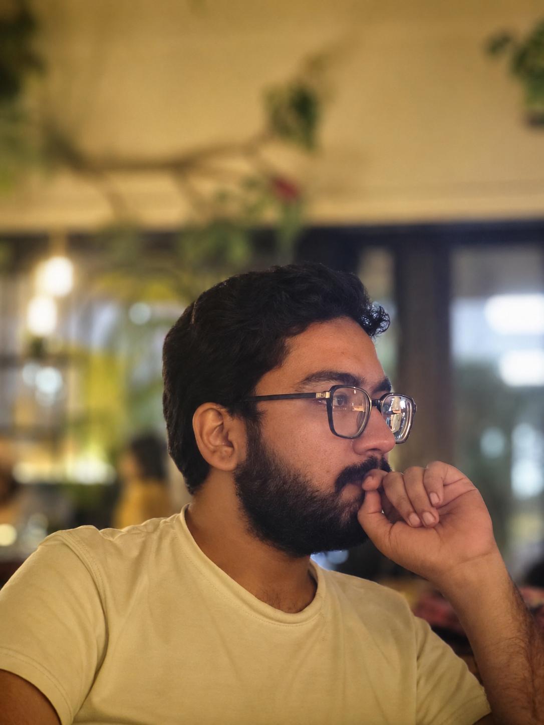 Muhammad Mahir side profile portrait